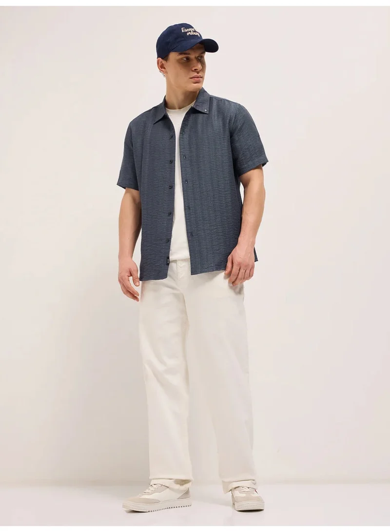 THE BEAR HOUSE  Men’s Classic Short Sleeve Casual Shirt – Lightweight, Breathable, and Designed for a Smart Yet Easygoing Look All Day Long for Men | Best Price UAE