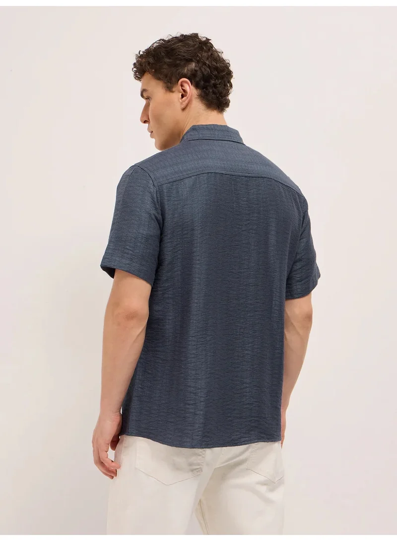 THE BEAR HOUSE  Men’s Classic Short Sleeve Casual Shirt – Lightweight, Breathable, and Designed for a Smart Yet Easygoing Look All Day Long for Men | Best Price UAE