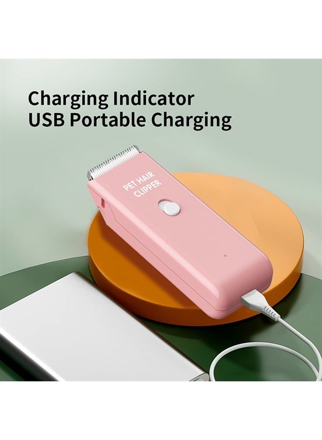 مقص شعر الحيوانات الأليفة المنزلية المقاوم للماء قابل للشحن USB محمول كهربائي للكلاب والقطط أدوات العناية بالحيوانات الأليفة ماكينة حلاقة منخفضة الضوضاء مقص لاسلكي للحيوانات الأليفة الصغيرة والكبيرة
