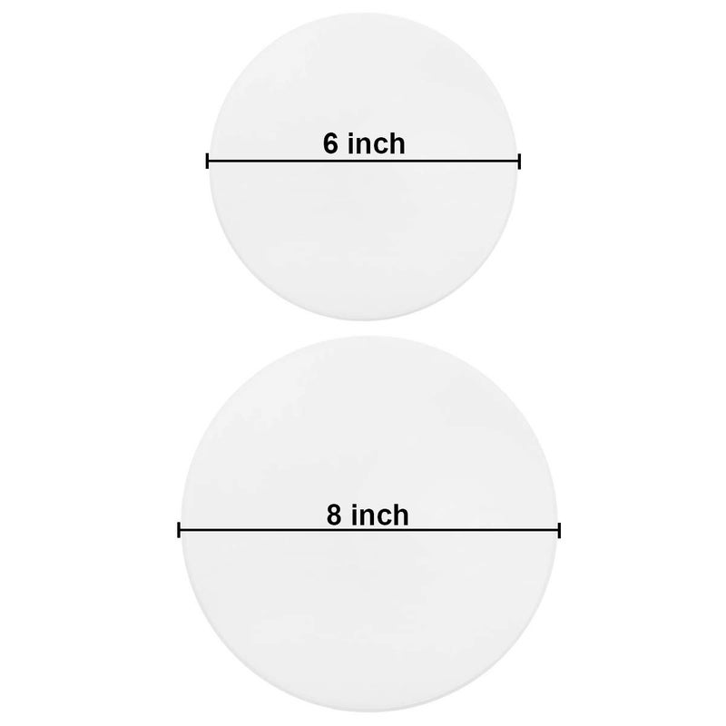 Ergonflow 100 Sheets Parchment Paper Rounds 6" and 8" Diameter-Non-Stick Cake Pan Liner Circles,Cookie Baking Sheets,Precut for Cake Baking, White - Image 2