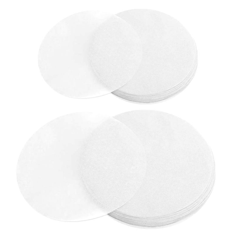 Ergonflow 100 Sheets Parchment Paper Rounds 6" and 8" Diameter-Non-Stick Cake Pan Liner Circles,Cookie Baking Sheets,Precut for Cake Baking, White - Image 1