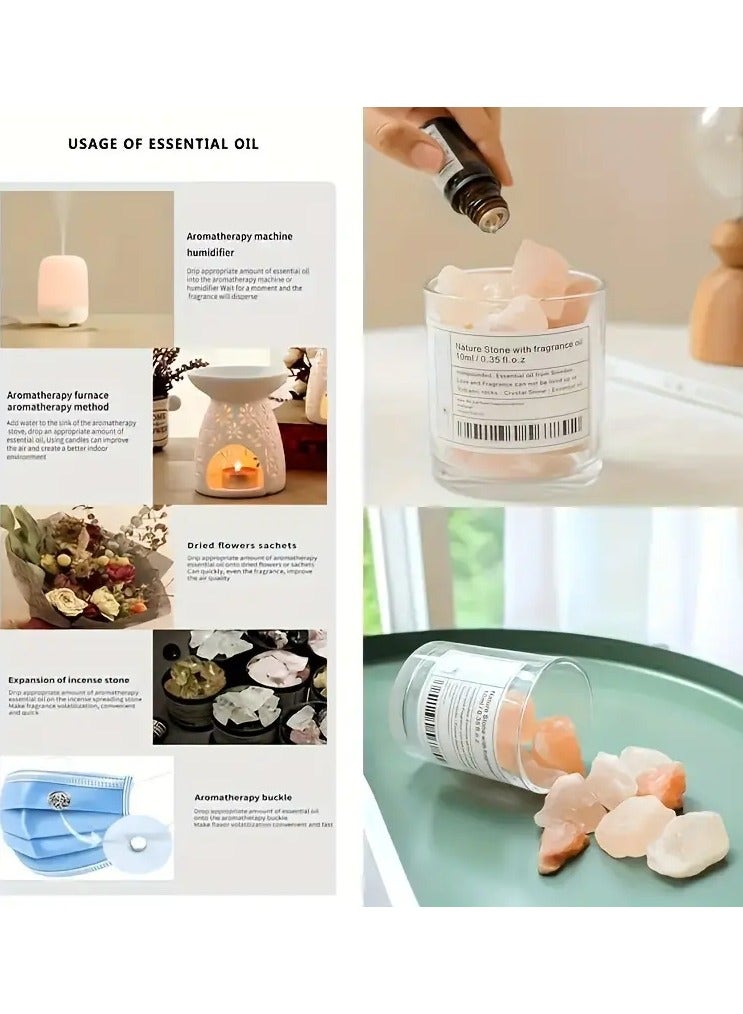 ORiTi 1 PC Essential Oil 10ml  For Diffuser Humidifier Candle Hair Conditioner - ROSE - Image 2