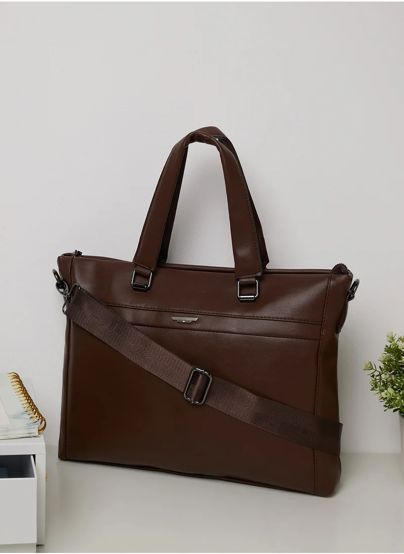 Robert Wood Premium Faux Leather Laptop Bag