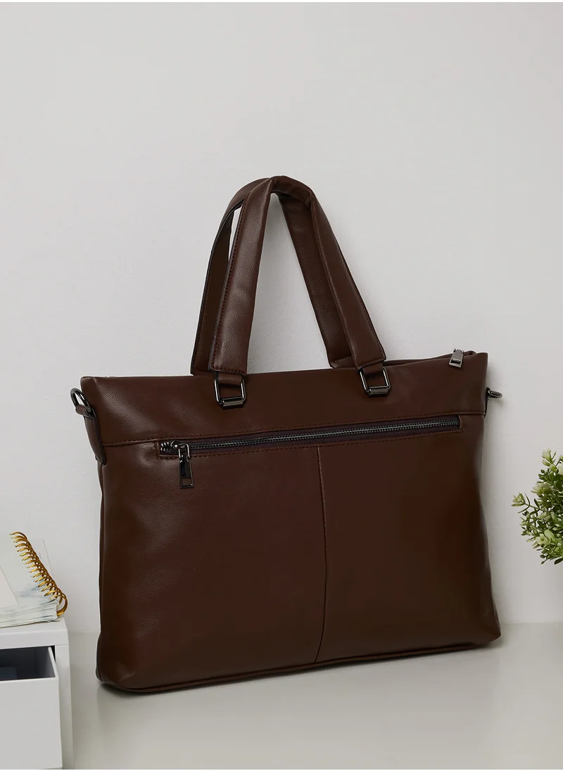 Robert Wood Premium Faux Leather Laptop Bag