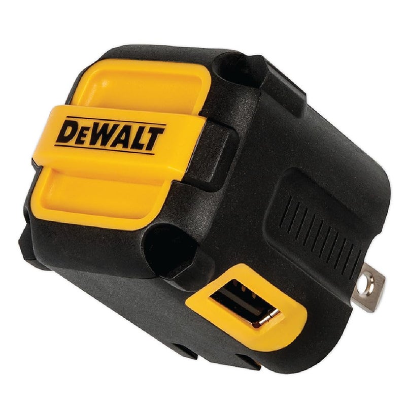 DEWALT 2-Port USB Wall Charger — NeverBlock Worksite Charger — Dual 5V/2.1A Power AC Adapter — Fast Charging Block Cube for iPhone 14 13 12 SE 11Pro Max XS XR 8 Plus Samsung Galaxy Google Pixel - Image 1