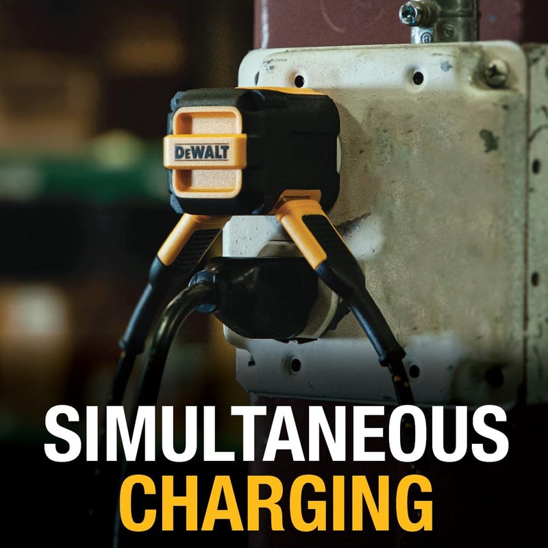 DEWALT 2-Port USB Wall Charger — NeverBlock Worksite Charger — Dual 5V/2.1A Power AC Adapter — Fast Charging Block Cube for iPhone 14 13 12 SE 11Pro Max XS XR 8 Plus Samsung Galaxy Google Pixel - Image 5