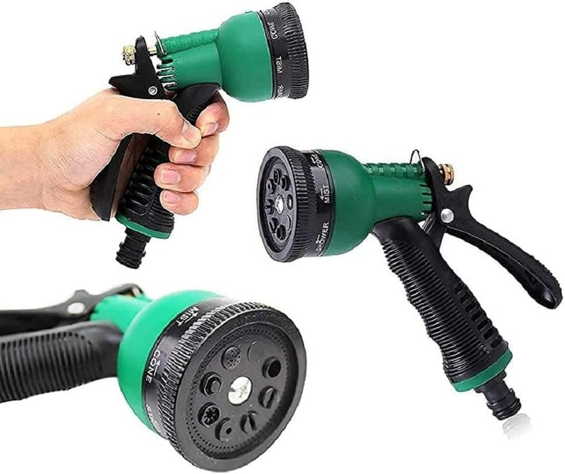 WELLUCK 7in1 Bike Washing Spray Gun Machine, Water Pressure Gun for Car Wash, Water Gun - High Pressure Water Spray Gun for Car & Bike Cleaning, Jet Spray for Car Wash (Multicoloured, 7in1 Nozzle) - Image 1