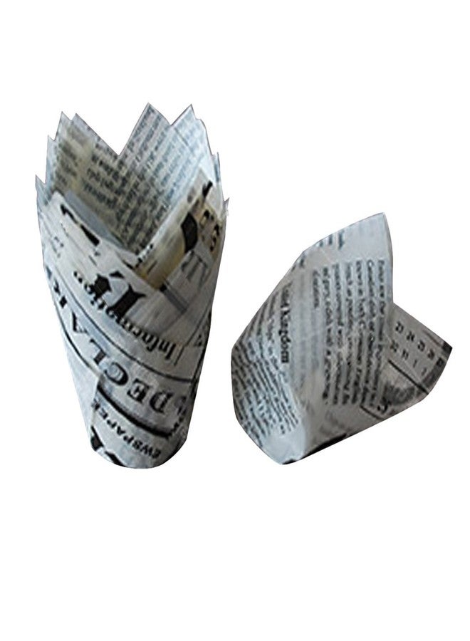 جوجي قوالب خبز على شكل زهرة التوليب، أغطية للكب كيك أو المافن - عبوة من 100 قطعة - Image 2