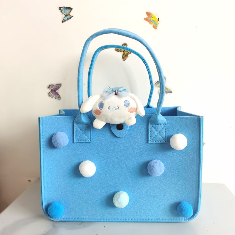 Felt Bag Full Moon Gift Bag Cartoon Diy Baby Full Moon Gift Bag Shopping Bag - Image 3