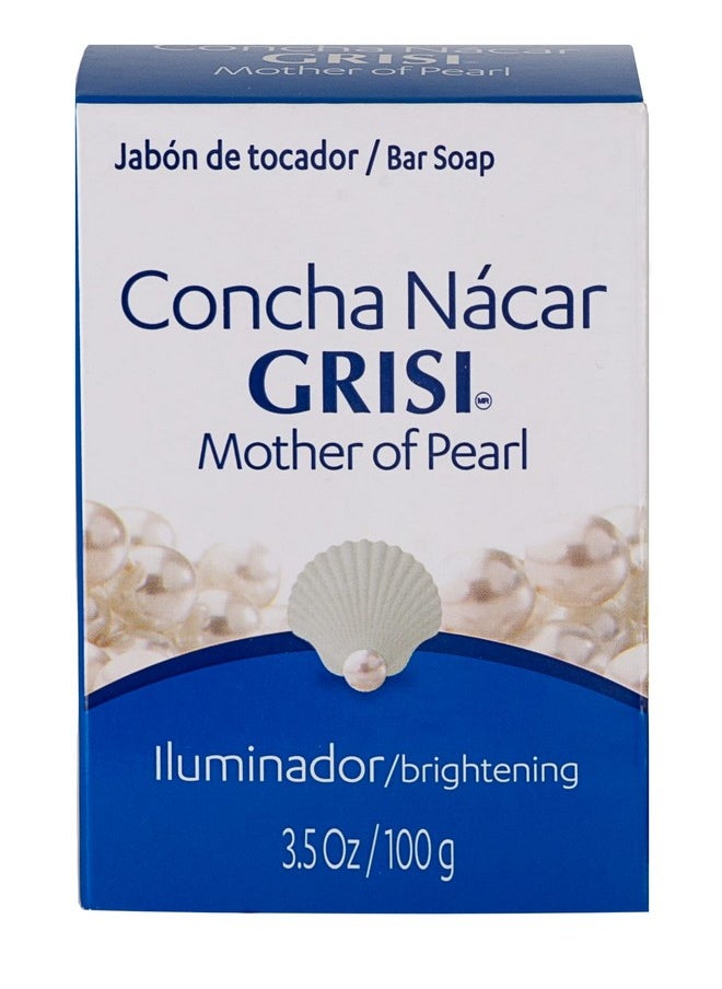Grisi - Risi Concha Nacar Soap Cleansing Bar Soap With Mother Of Pearl Assists You In Moisturizing Exfoliating And Noncomedogenic 6 Pack Of 3.5 Oz Each 6 Bar Soaps - Image 1