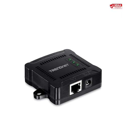 TRENDnet Gigabit PoE Splitter, TPE-104GS, 802.3af, NDAA Compliant, Power a Non-PoE Device up to 100m (328 ft), 5/9/12V DC Power Output, 5 to 5/3.5mm Jumper Cables Included, Black - Image 2