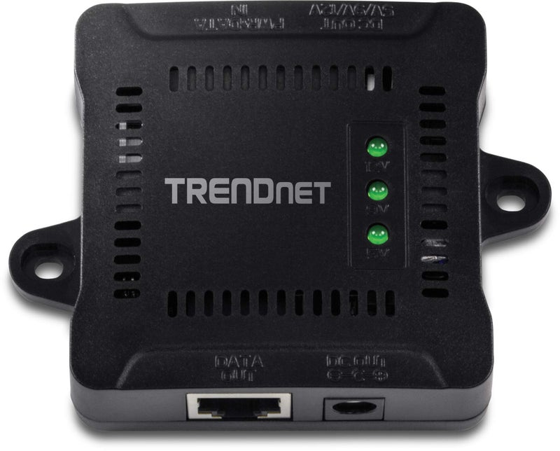 TRENDnet Gigabit PoE Splitter, TPE-104GS, 802.3af, NDAA Compliant, Power a Non-PoE Device up to 100m (328 ft), 5/9/12V DC Power Output, 5 to 5/3.5mm Jumper Cables Included, Black - Image 5