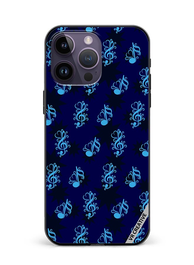 VR CREATIVE Protective Case Cover For Apple iPhone 15 Pro Max Music Pattern Design Multicolour - Image 1