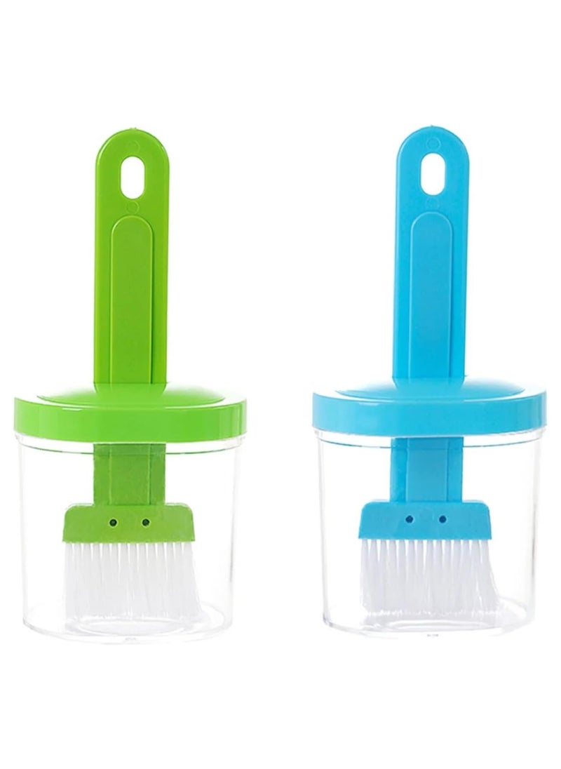 LIMITLESS 2PC Barbecue Silicone Oil Brush With Oil Bottle- Perfect for Baking, Cooking, BBQ, Camping and Outdoor Picnics - Kitchen and BBQ Accessories Oil Brush for Home Use (Assorted Color)  - Image 1