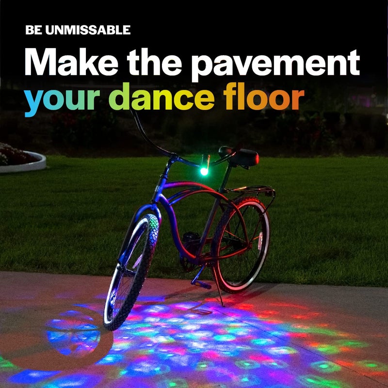 Brightz Disco Bike Lights LED Bicycle Lights RGB Burning Man Lights BMX Bike Accessories Bike Decorations Bike Light Bike Lights Kids Burning Man Bike Lights Bicycle Accessories Men Women Boys Girls - Image 5