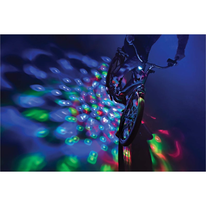 Brightz Disco Bike Lights LED Bicycle Lights RGB Burning Man Lights BMX Bike Accessories Bike Decorations Bike Light Bike Lights Kids Burning Man Bike Lights Bicycle Accessories Men Women Boys Girls - Image 2