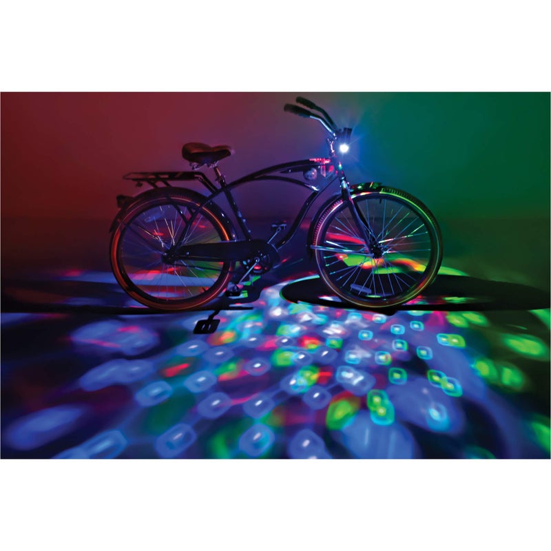 Brightz Disco Bike Lights LED Bicycle Lights RGB Burning Man Lights BMX Bike Accessories Bike Decorations Bike Light Bike Lights Kids Burning Man Bike Lights Bicycle Accessories Men Women Boys Girls - Image 1