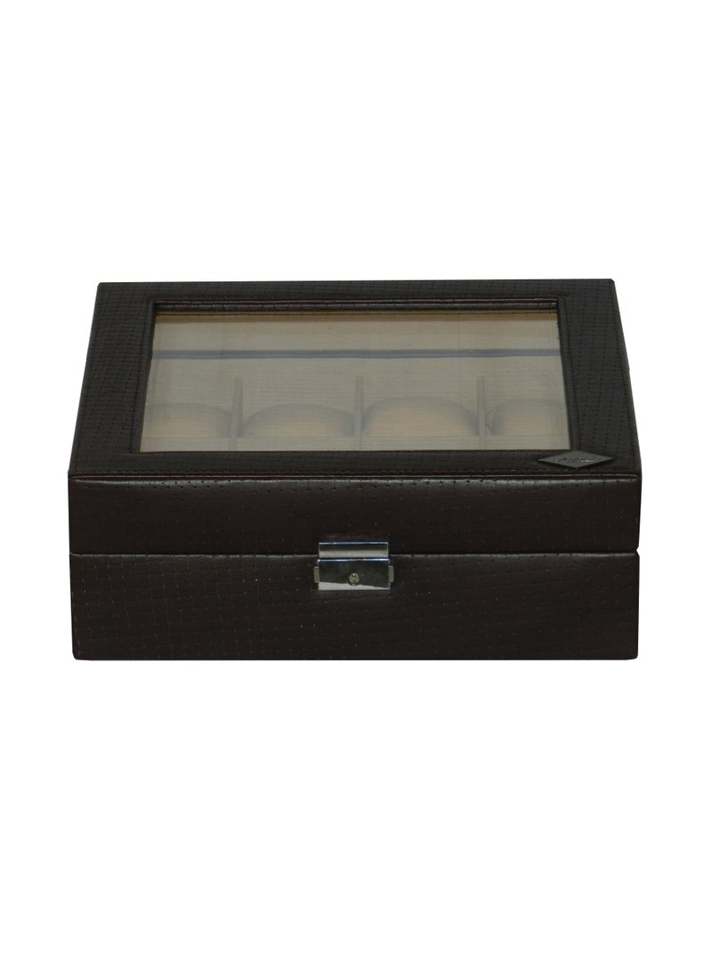 LAVERI LEATHER Laveri Watch Box for Men Women (12 Slots), Premium  Leather Watch Case  Organizer with Lock, Removable Pillow - Image 5
