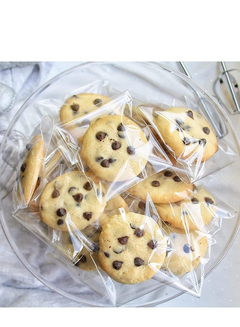 Transparent self sealing cellophane bags for cookies biscuits products foods and candy size 4 x 6 inches 200 pieces  - Image 1