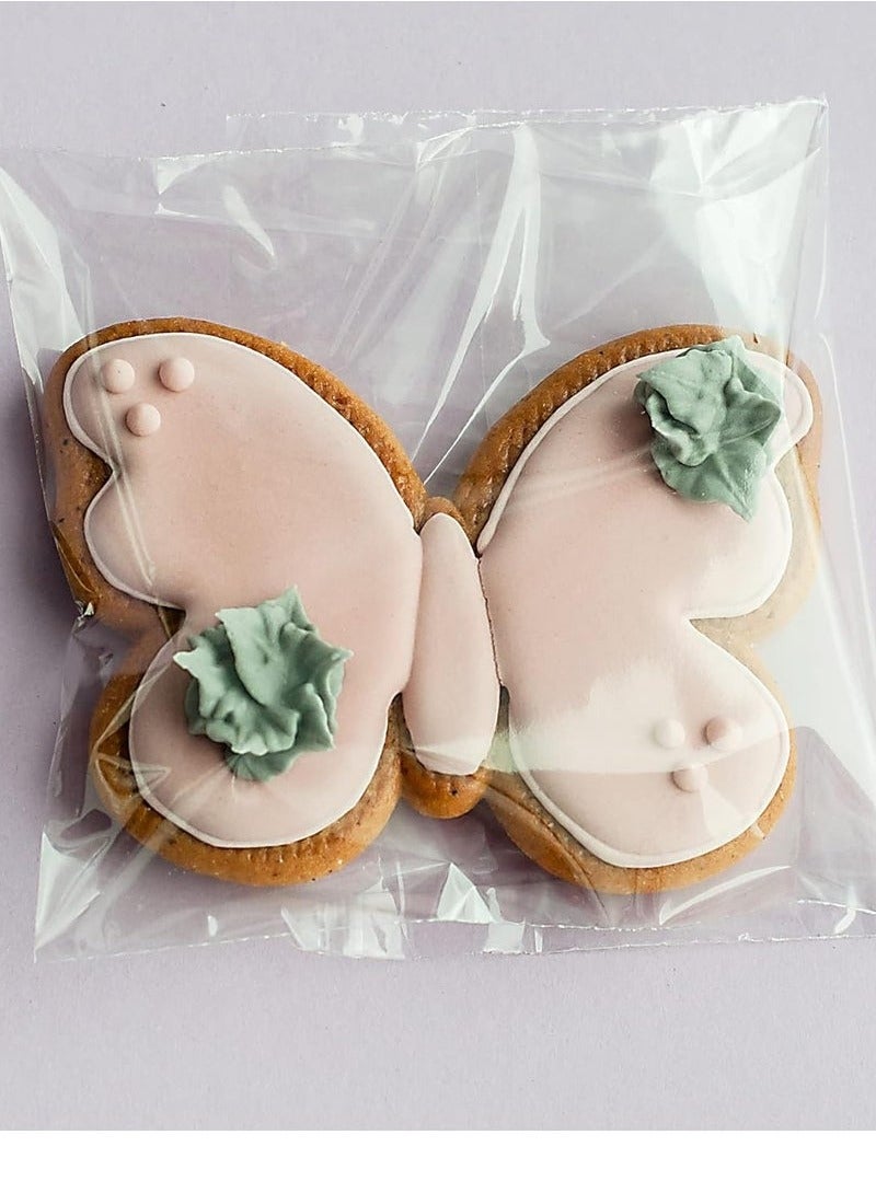 Transparent self sealing cellophane bags for cookies biscuits products foods and candy size 4 x 6 inches 200 pieces  - Image 3