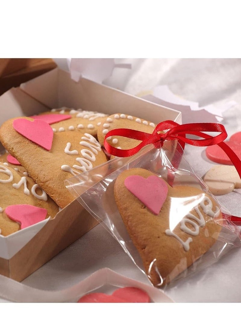 Transparent self sealing cellophane bags for cookies biscuits products foods and candy size 4 x 6 inches 200 pieces  - Image 2