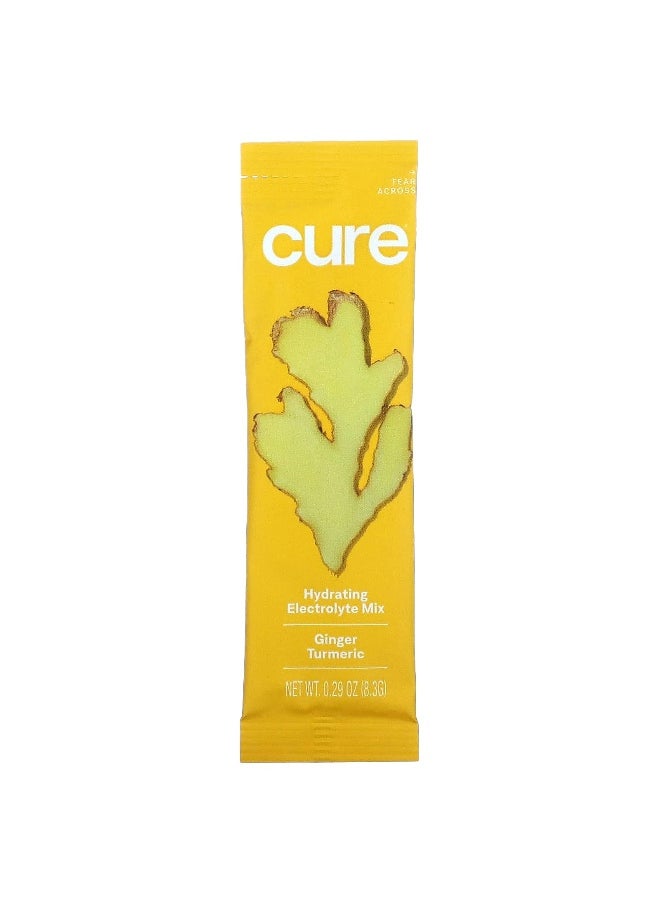 Cure Hydration Cure Hydration, Hydrating Electrolyte Mix, Ginger Turmeric, 14 Packets, 0.29 oz (8.3 g) Each  - Image 3