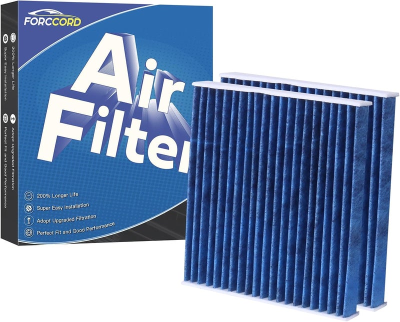 Forccord 2-Pack Activated Carbon Cabin Air Filter - Image 1