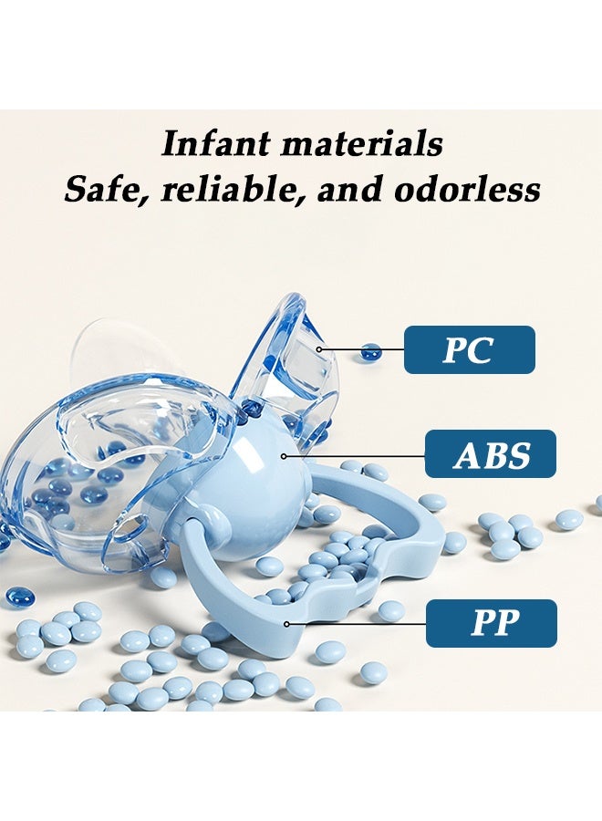 طقم لهايات من 3 قطع | لهاية أطفال بتصميم من قطعة واحدة بفتحات تهوية كبيرة | لهاية سيليكون آمنة وخالية من مادة BPA | من 0 إلى 3 سنوات | غطاء غبار مدمج - Image 3