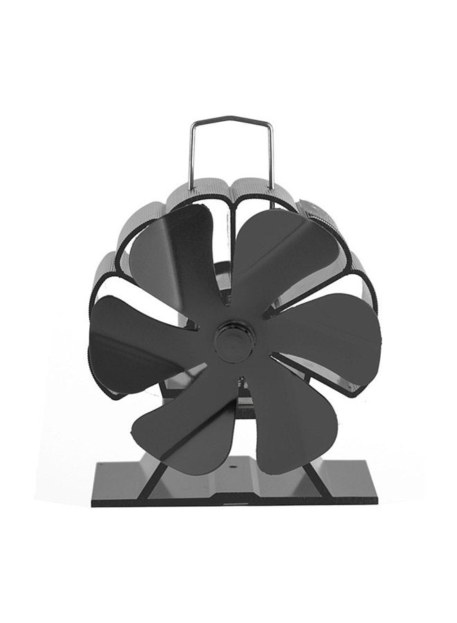 6 Blades Heat Powered Stove Fan Silent Fireplace Fan Quickly Warm Air Stove Fan Non-Electric Firepace Fan for Log/Gas/Pallet/Wood Burning/Indoor/Outdoor/Camping Stoves