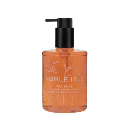 Noble Isle Tea Rose Bath Shower Gel Luxury Body Wash for Women with Fine British Fragrance Oils Vegan Body Wash Paraben Free Body Wash 845 oz