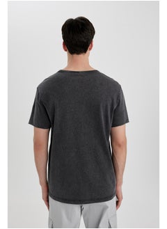 DeFacto Man Regular Fit Crew Neck Short Sleeve Knitted T-Shirt  - Image 5