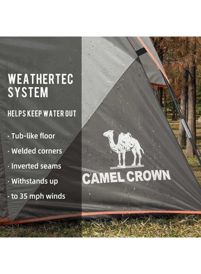 CAMEL CROWN Tents for Camping 6 Person Tent Waterproof Easy Setup Backpacking Tents with Floor Mats 3/4/5/6 Person Family Tent for Outdoor Hiking - Image 4