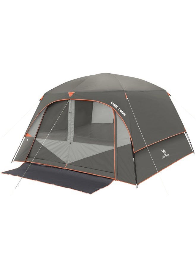 CAMEL CROWN Tents for Camping 6 Person Tent Waterproof Easy Setup Backpacking Tents with Floor Mats 3/4/5/6 Person Family Tent for Outdoor Hiking - Image 1
