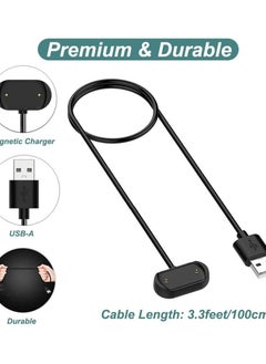 Y&D Charger Cable for Amazfit T-Rex 2, GTS 4/3, GTR 4/3 Pro, Magnetic Charging Cord 4, 3, GTR3, 3 Pro Smart Watch [2-Pack, 3.3ft/1m] (2)  - Image 4