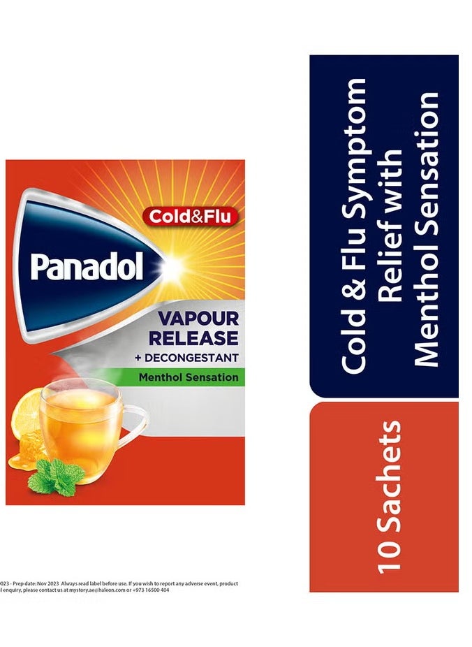 Panadol Cold & Flu Vapour Release Sachets (Pack of 10)  - Image 2