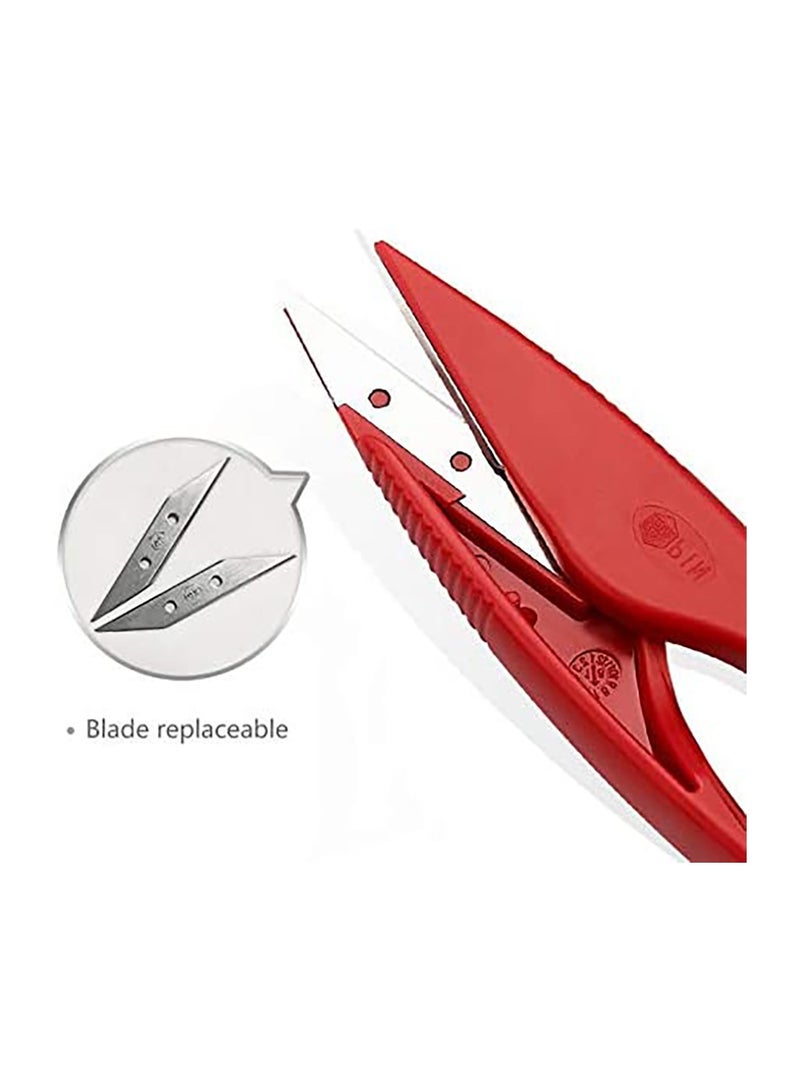HighQuality Sewing Seam Ripper Tool Set with 2 Large and 2 Small Rippers, Includes Thread Snips and 5Inch Scissors for Easy Stitch Removal - Image 4