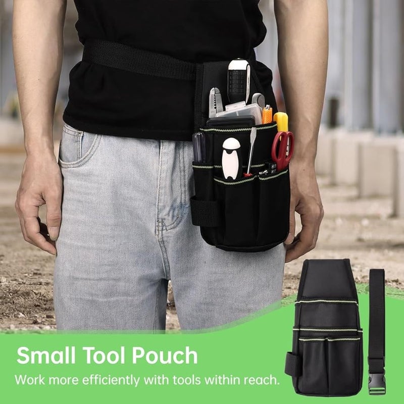 حقيبة أدوات متينة قابلة للتعديل مع جيوب متعددة للكهربائيين والنجارين والفنيين - Image 3