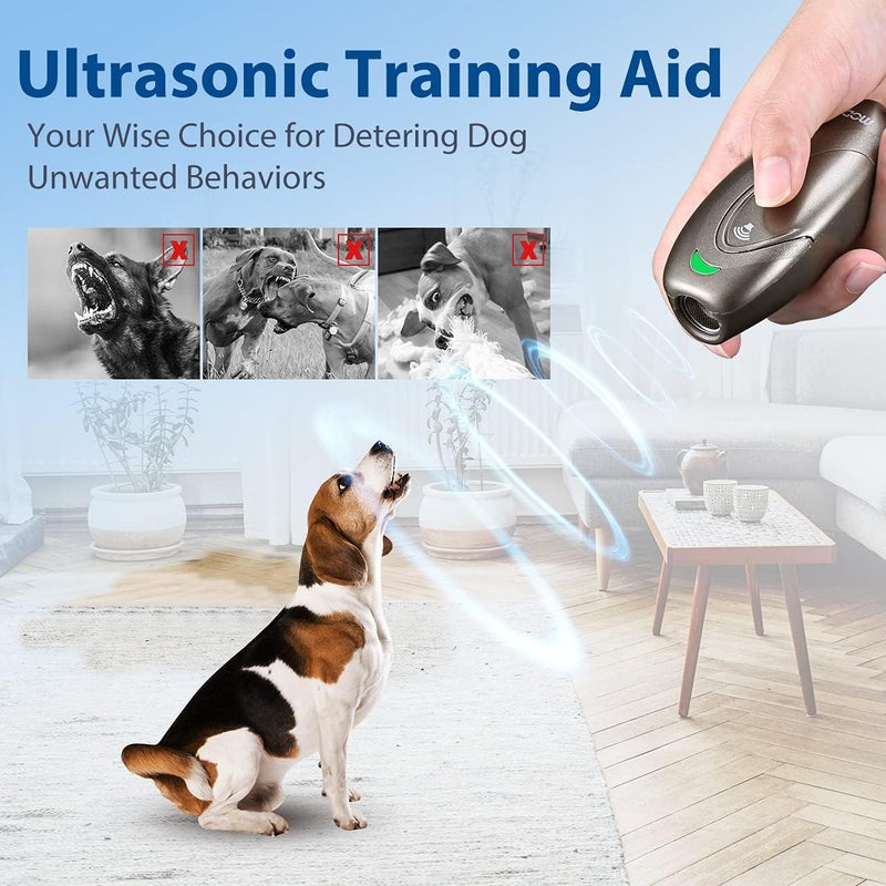 MODUS Ultrasonic Dog Barking Deterrent, 2-in-1 Dog Training and Bark Control Device,Bark Collar Alternative Anti-Barking Device,Most Effective Behavior Aid - Barking Silencer Indoor/Outdoor - Image 1