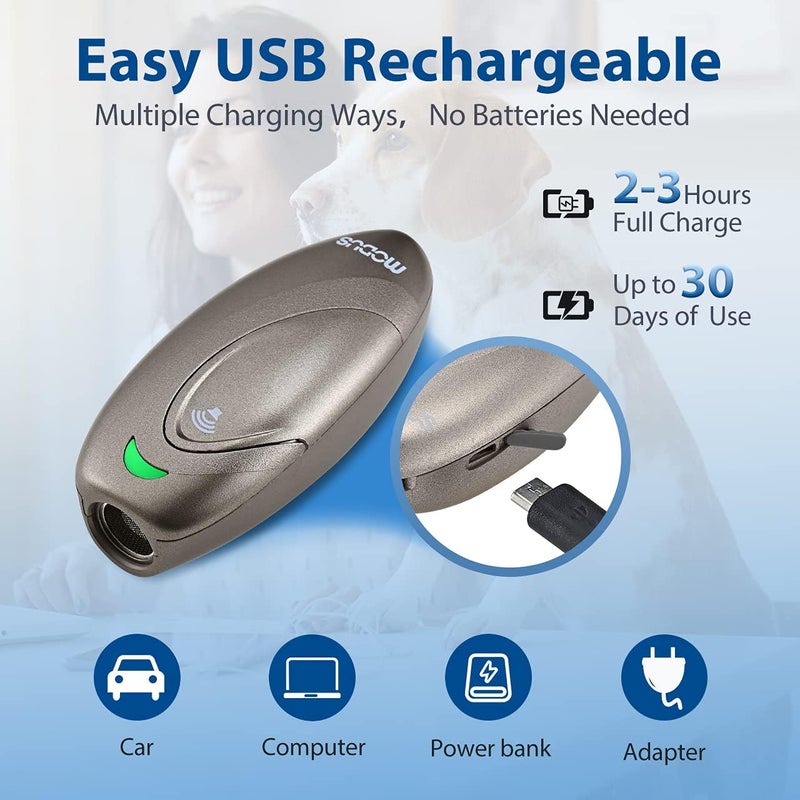 MODUS Ultrasonic Dog Barking Deterrent, 2-in-1 Dog Training and Bark Control Device,Bark Collar Alternative Anti-Barking Device,Most Effective Behavior Aid - Barking Silencer Indoor/Outdoor - Image 3