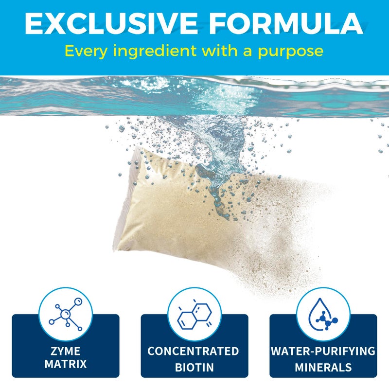 LMJP Pond Clarifier Treatment â€“ 12 Packets Natural Pond Water Clear for Outdoor Lakes â€“ Beneficial Enzymes to Improve Water Clarity & Eliminate Odor â€“ Treats Up to 144000 Sq Ft - Image 5