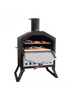 Albawadi Kitchen Pizza Oven BBQ Grill with Folding Stand Use Fire Wood Charcoal  - Image 1