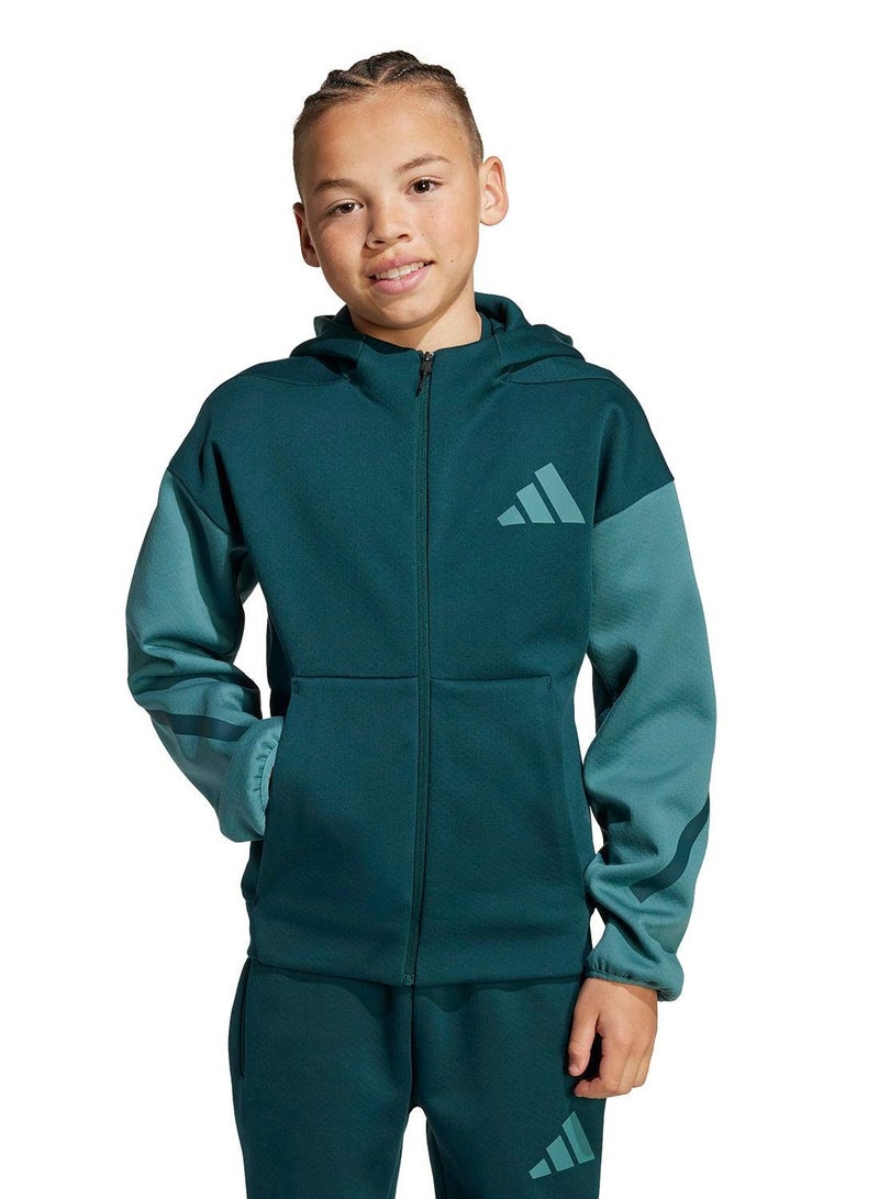 adidas Z.N.E. Full-Zip Colorblocked Hoodie Kids - Image 1
