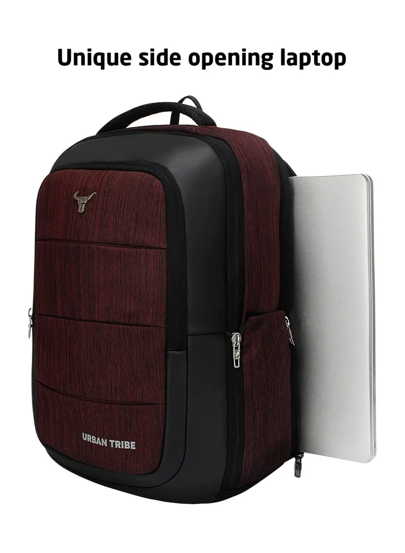 URBAN TRIBE URBAN TRIBE Rumble Laptop Backpack For Men & Women, Maroon, M, Office Bag