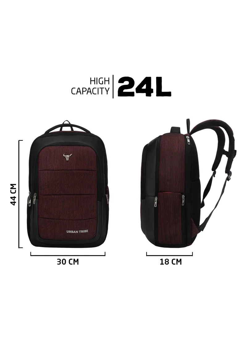 إربان ترايب URBAN TRIBE Rumble Laptop Backpack For Men & Women, Maroon, M, Office Bag