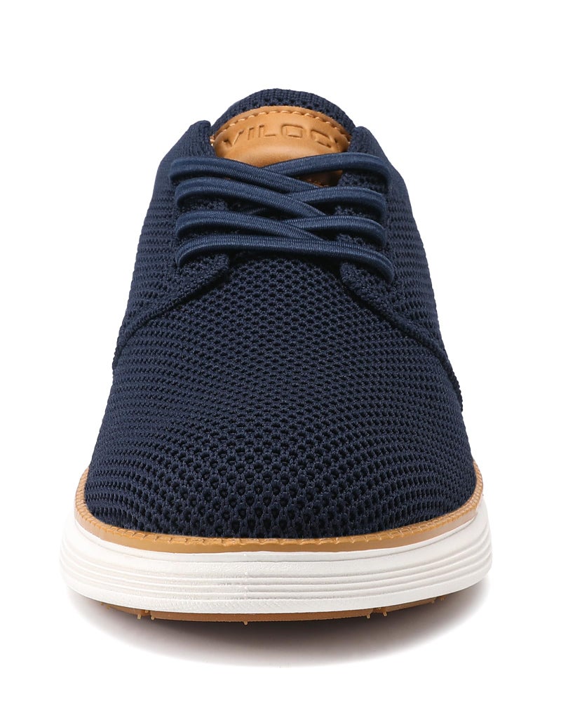 VILOCY Boy's Slip On Casual Dress Sneaker Hands Free Fashion Shoes Comfortable Oxfords Mesh Tennis Breathable School Uniform Formal Church Shoes Navy,36 - Image 4