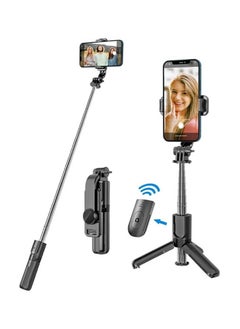 Mini Selfie Stick Tripod Stand - Compact Bluetooth Selfie Stick with Non-Slip Tripod for Mi, iPhone, Oppo, Vivo, OnePlus, Samsung