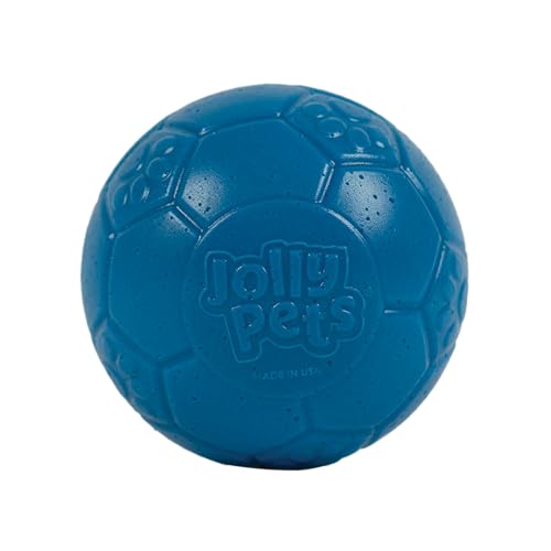 Jolly Pets Mini Jolly Soccer Ball FloatingBouncing Dog Toy 3 Ocean Blue - Image 1