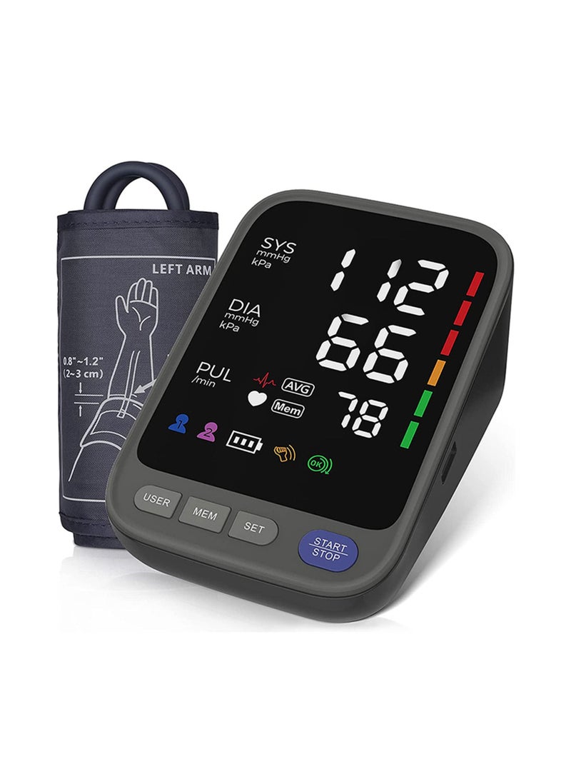Youque Intelligent Automatic Electronic Blood Pressure Monitor With LED Digital Display Black - Image 1