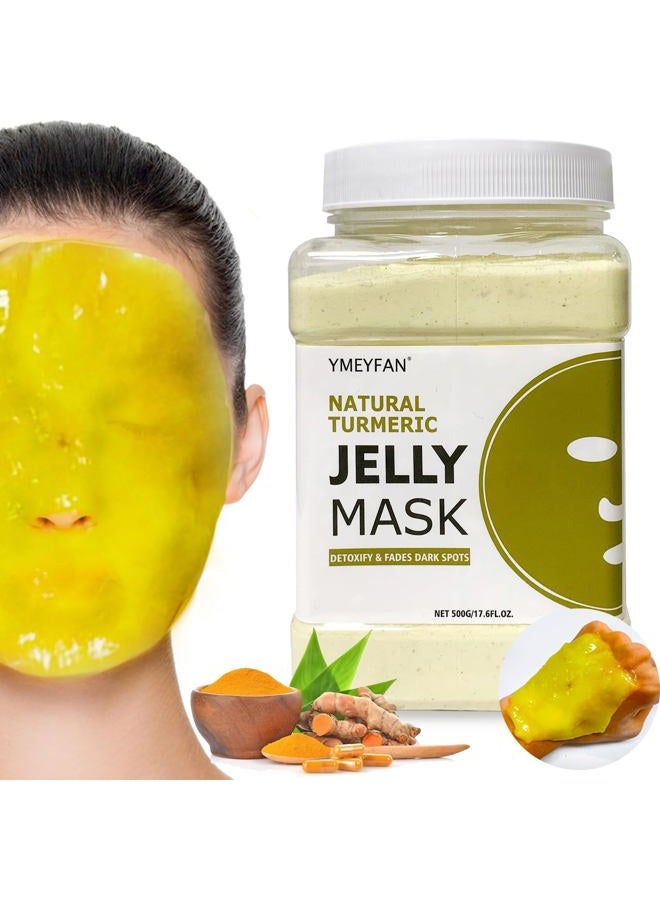 YMEYFAN Hydro Jelly Mask Powder for Facials Pro, Turmeric Controlling Oil Deep Cleansing Blackheads Removal Peel Off Gel Face Mask Skin Care, Esthetician Supplies - Image 1