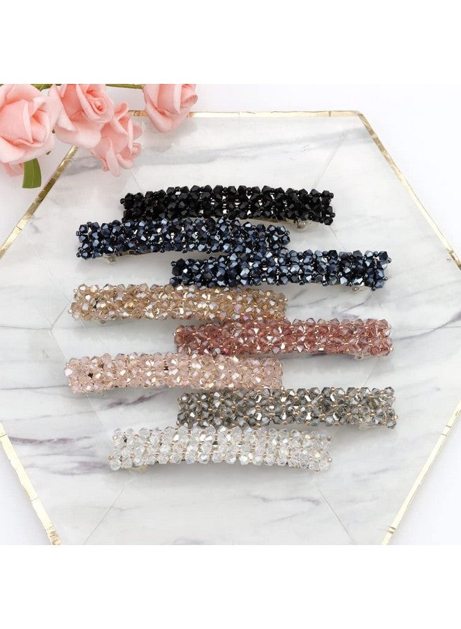 FASOTY 8 Pieces Fashion Hair Clips Elegant Hair Barrettes For Women And Girls Sparkly Rhinestones Flower Hair Clips French Style Fancy Vintage Hair Accessories For Women And Girls - Image 2